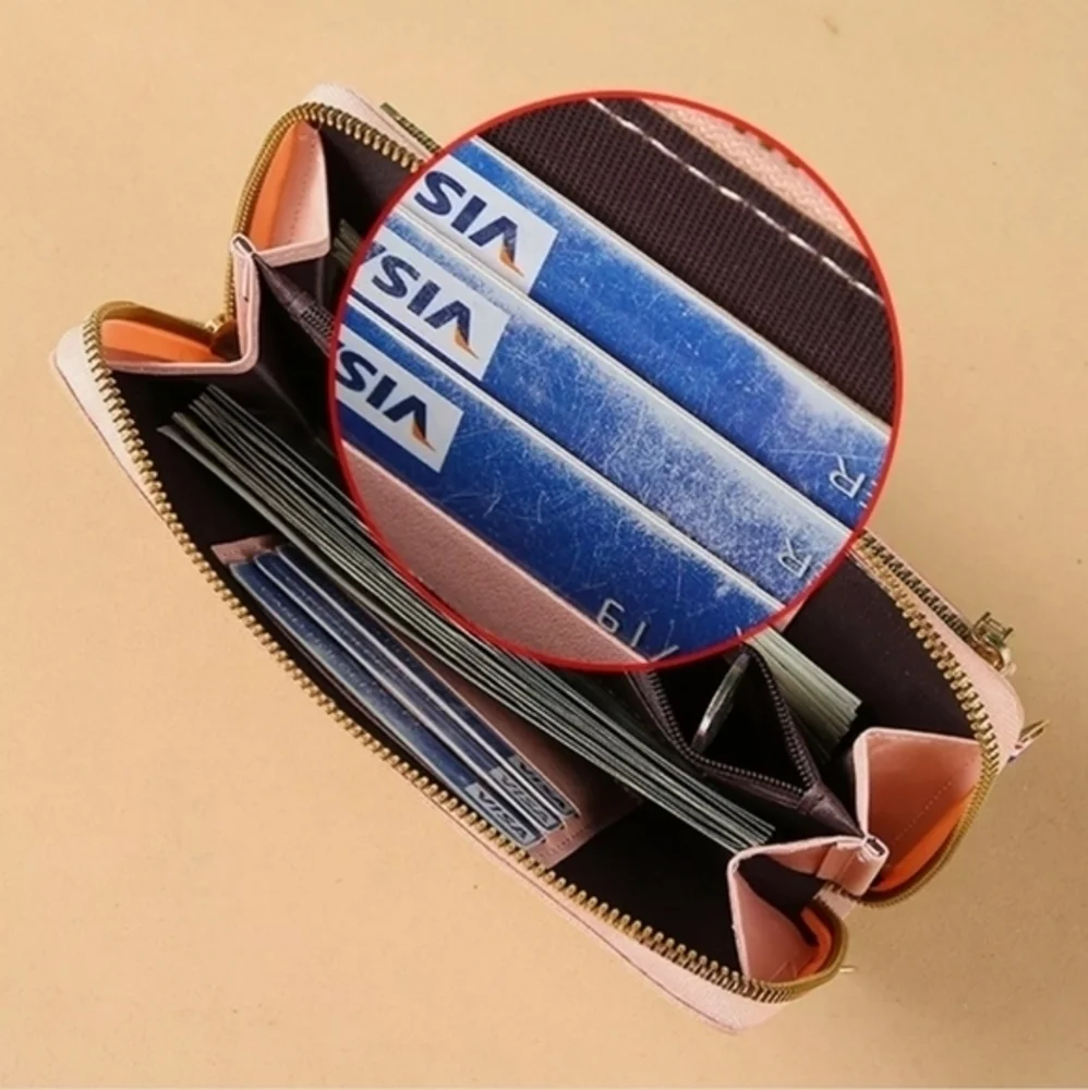 Small‎ Crossbody Bag Touch Screen Phone Case, Cellphone Purse Wallet PU Leather